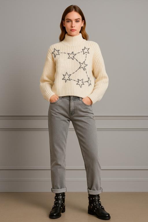SWEATER CONSTELACIONES - Crudo