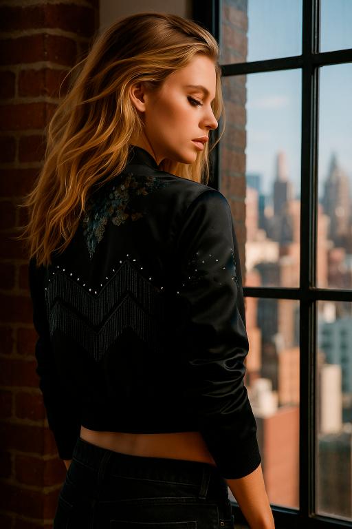 CAMPERA DOORS - Negro